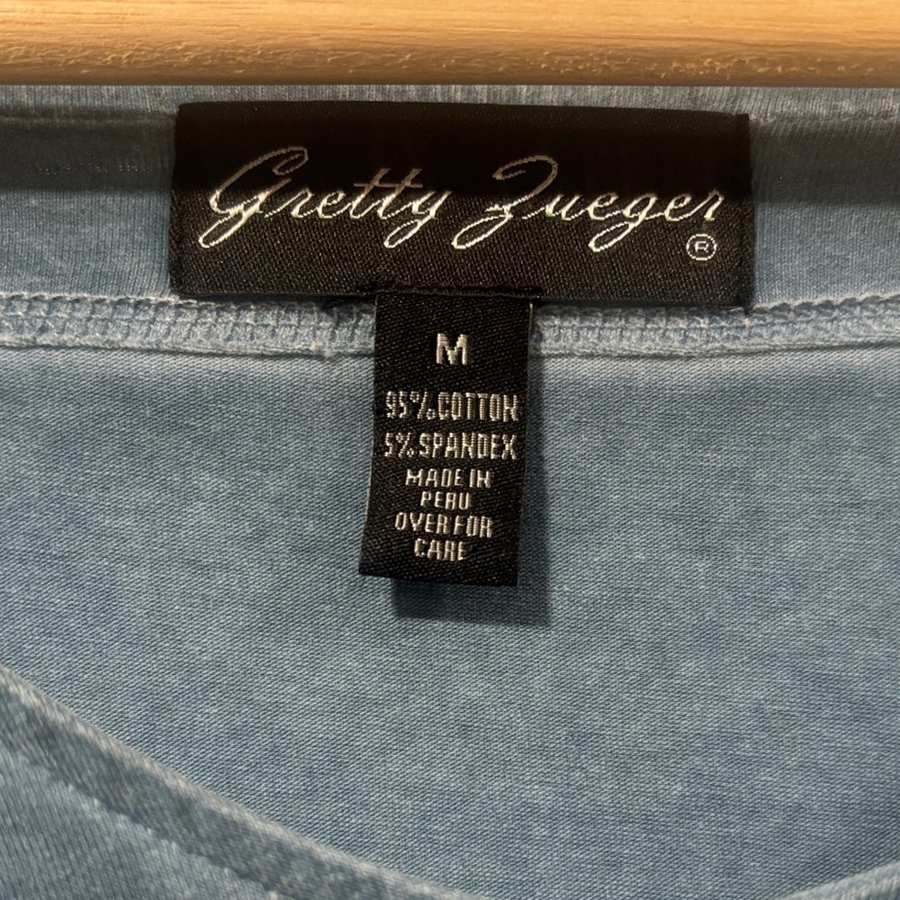 Getty Zueger Women's Blue Asymmetrical Dress With Lace Detail - Picture 2 of 4
